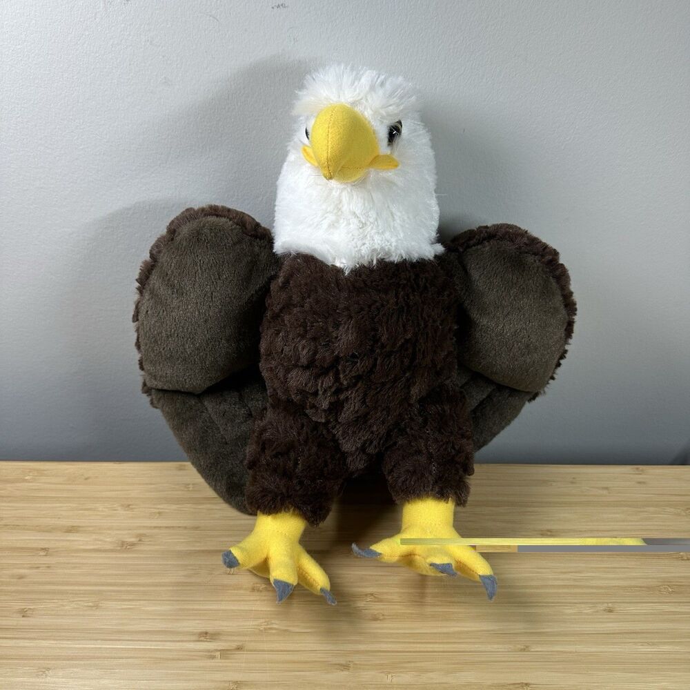 Wild Republic Cuddlekins Bald Eagle Stuffed Animal Toy Plush Bird Kidcore 15"